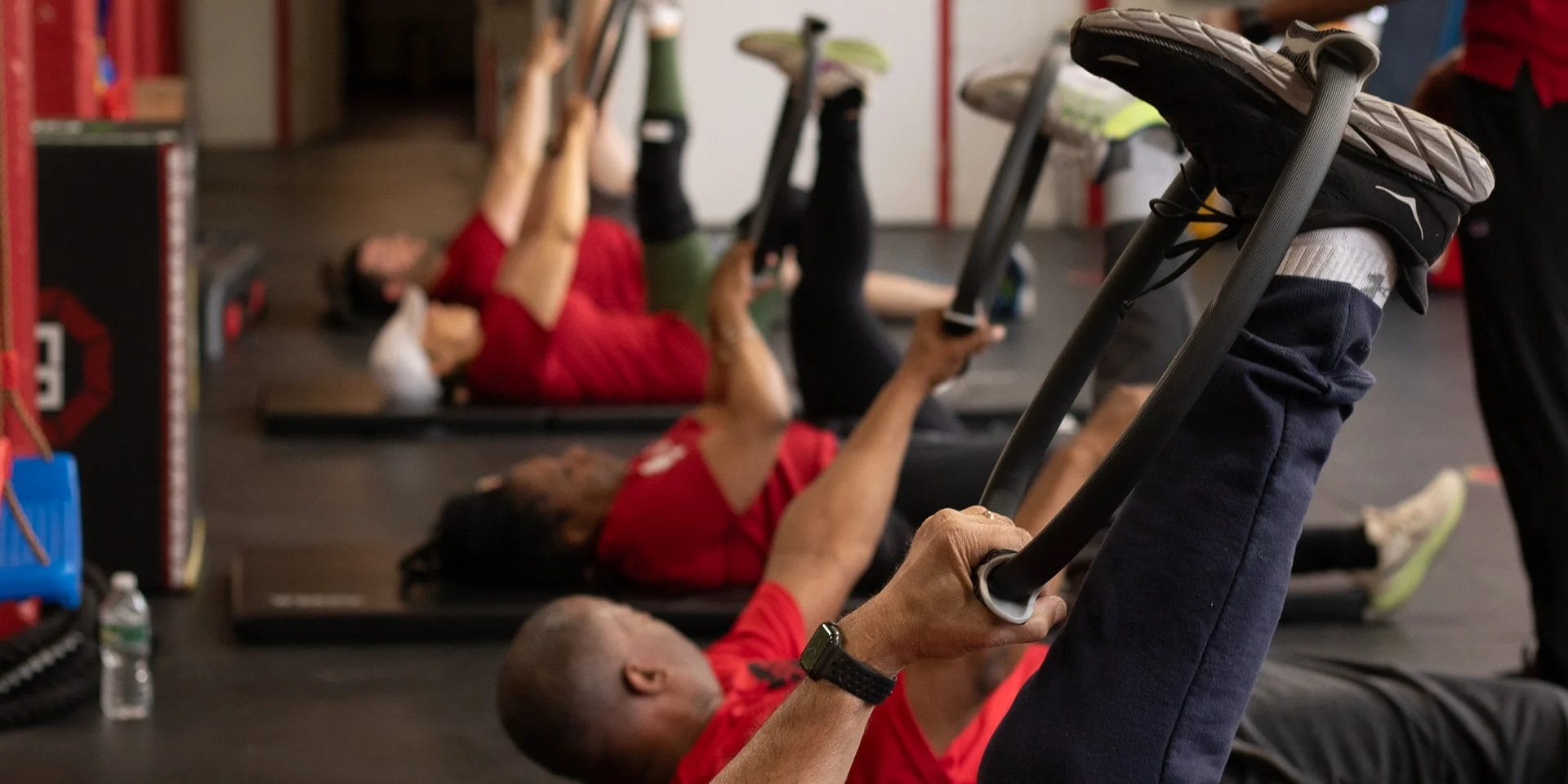 People exercising at Level Up Gym